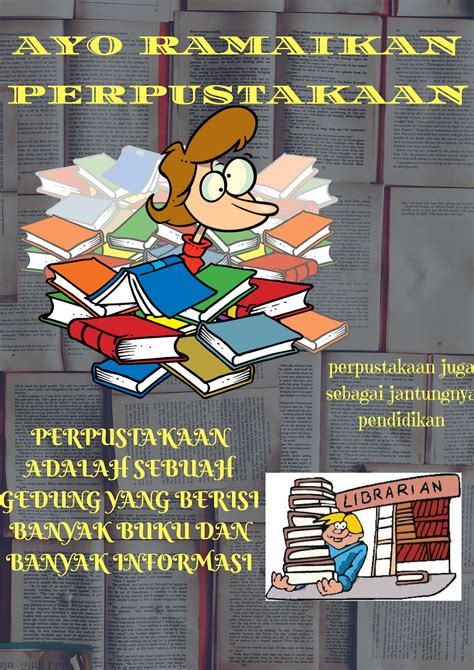 Gambar Poster Tentang Perpustakaan