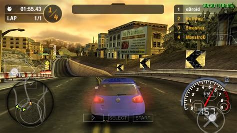 Play Need For Speed Most Wanted 5 1 0 Psp Version On Android Youtube