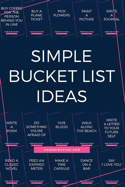50 Simple Bucket List Ideas To Do Right Now • Choosing Figs