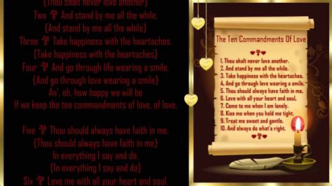 The Ten Commandments Of Love 💐 The Moonglows Youtube