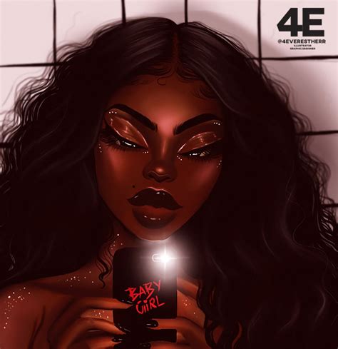 bathroom elfie art print by 4everestherr x small black love art black girl art drawings