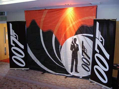 James Bond Backdrop And 007 Theming