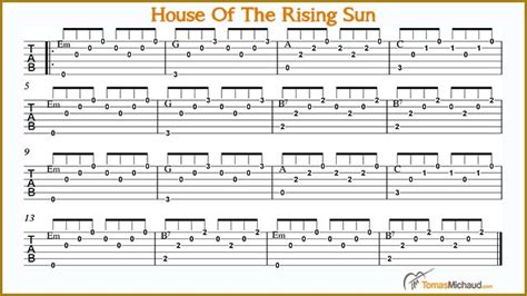 How To Play House Of The Rising Sun Fingerstyle Guitar