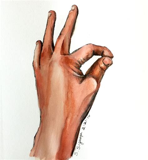 Weekly Mind Sketch Small Canvas Art Pinched Finger How To Draw Hands