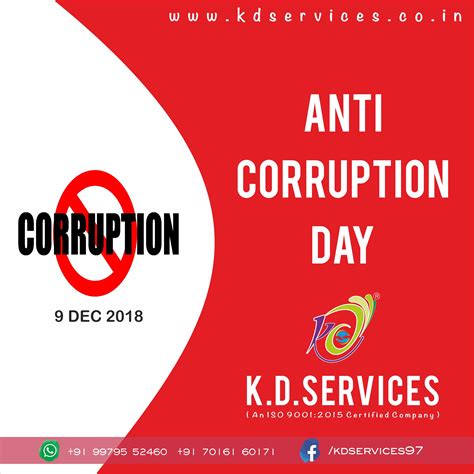 anti corruption day kdservices corruption india minister politics anti voice marketing