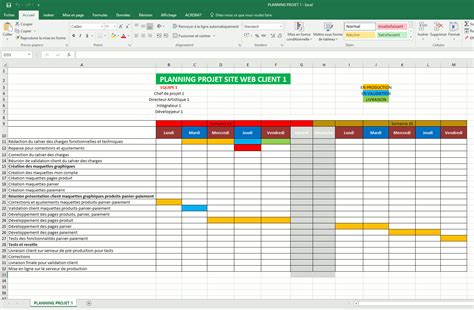 Exemple De Planning Projet Excel Gratuit Financial Report