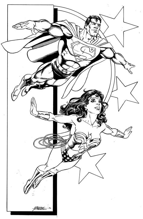 George Pérez Superman And Wonder Woman Comic Book Artists Comic Book