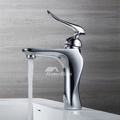 Widespread bathroom faucets are by far one of the most popular styles available today, and with our extensive selection, we're confident you'll find a. Silver Bathroom Faucets Single Handle Chrome Vessel One ...