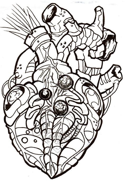 Mechanical Heart Drawing Free Download On Clipartmag