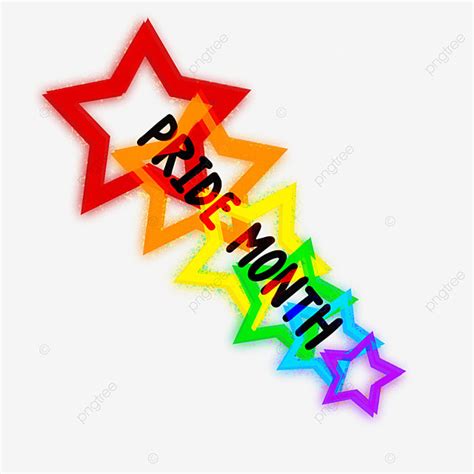 Gay Pride Clipart Transparent Png Hd Rainbow Pentagram June Gay Pride