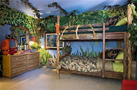 Contemporary Double Bunk Beds Ideas For Teenagers Jungle Bedroom