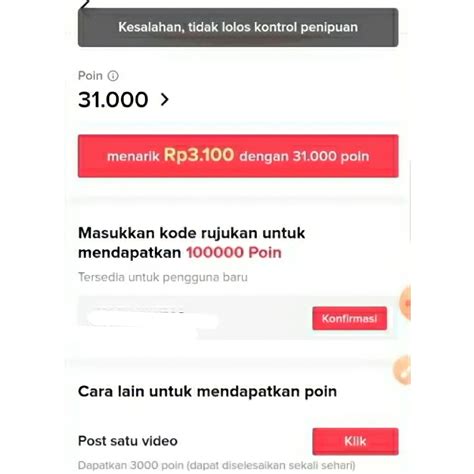 Cara Mengatasi Kode Undangan Eror Di Tiktok Kesalahan Tidak Lolos | My