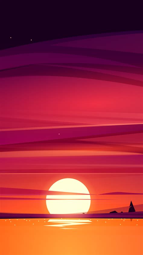 2160x3840 Resolution Artistic Sunset 4k Lake Side Sony Xperia Xxzz5