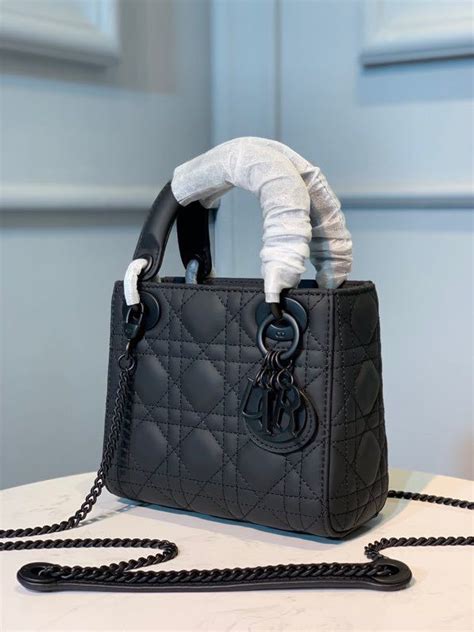 Christian Dior Mini Lady Dior Bag 18cm With Chain Matte
