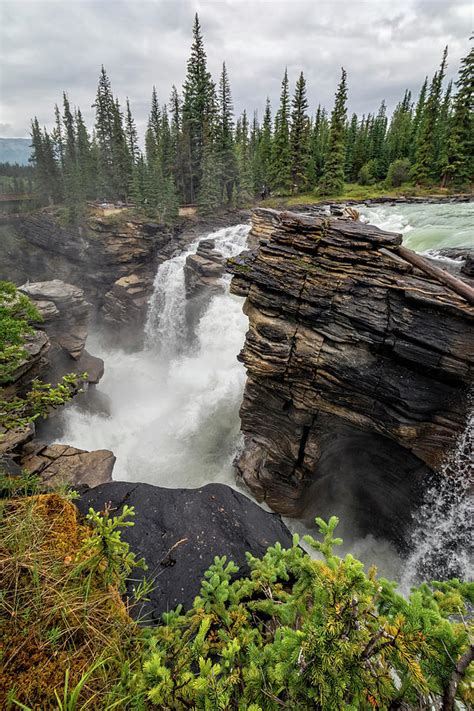 Athabasca Falls Jasper National Park Photograph By Joan Carroll Fine