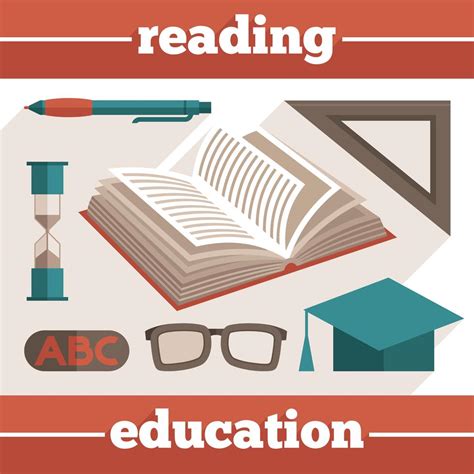 Education Reading Icons Set 452649 Vector Art At Vecteezy