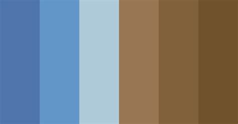 Faded Blue Brown Color Scheme Blue