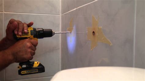 The Easy Way To Drill A Hole On A Ceramic Tile Youtube