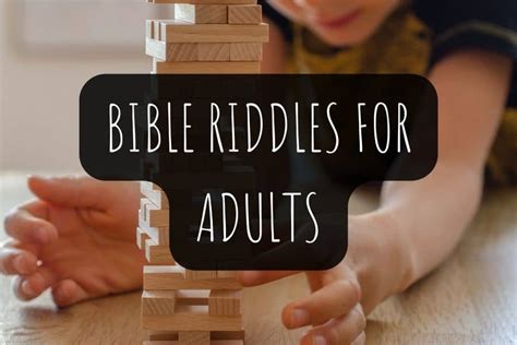 90 Fun Bible Riddles For Adults