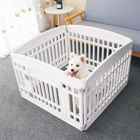 Pet Playpen For Dogs Heavy Plastic Puppy Exercise Pen Small Pets Fence