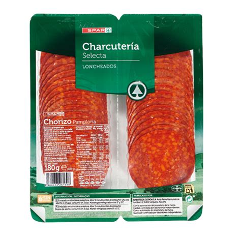 Chorizo De Pamplona Spar Formato Bi Pack 180 Grs Spar