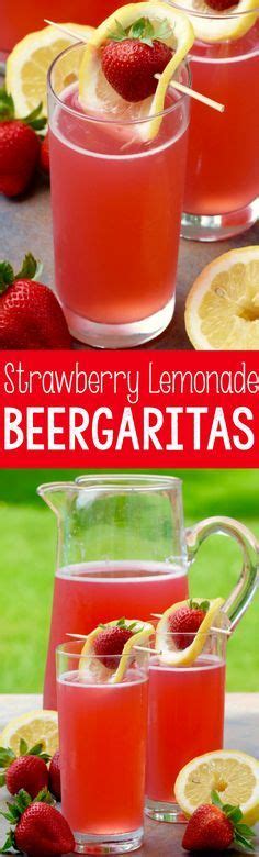 These Strawberry Lemonade Beergaritas Come Together So