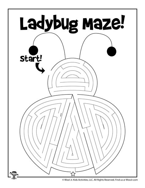 Spring Ladybug Printable Maze For Kids Artofit