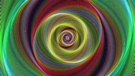 Colorful Spiral Rotation Fractal Lines Trippy Hd Wallpaper Peakpx