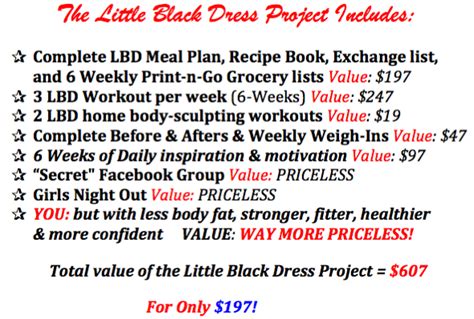 The Little Black Dress Project Laura Forte Fitness