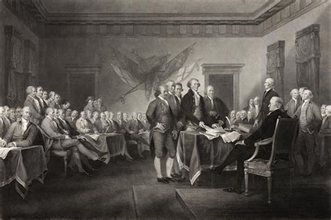 The declaration of independence, unanimously approved by the second continental congress on july 4, 1776, created a new nation, the united states of america. written primarily by thomas jefferson, it formally dissolved the connection between the thirteen american colonies. July 4th: The Truth About the Men Who Signed the ...