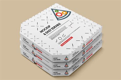Pizza box mockup available free in photoshop psd format. Packaging-mock-up-octagon-pizza-box Rar - Free Download Mockup