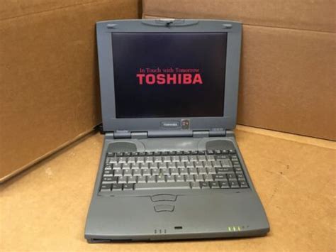 Vintage Toshiba Satellite 1555cds Windows 98 Laptop Floppy Parallel