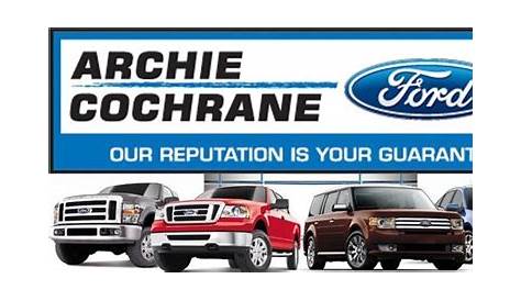 archie cochrane ford parts department