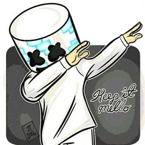 Download this wallpaper with hd and different resolutions related wallpapers. Marshmello dab | Mini drawings, Chameleon art, Ghibli art