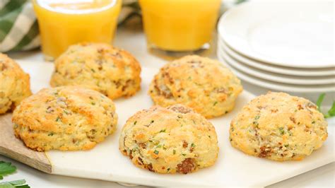 Yes, we woke up to the aroma of cooked pork. Low-Carb Breakfast Biscuits with Sausage & Cheese