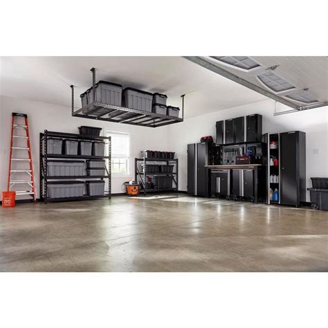 10 best garage cabinets of may 2021. Husky 145 in. W x 98 in. H x 24 in. D Steel Garage Cabinet ...