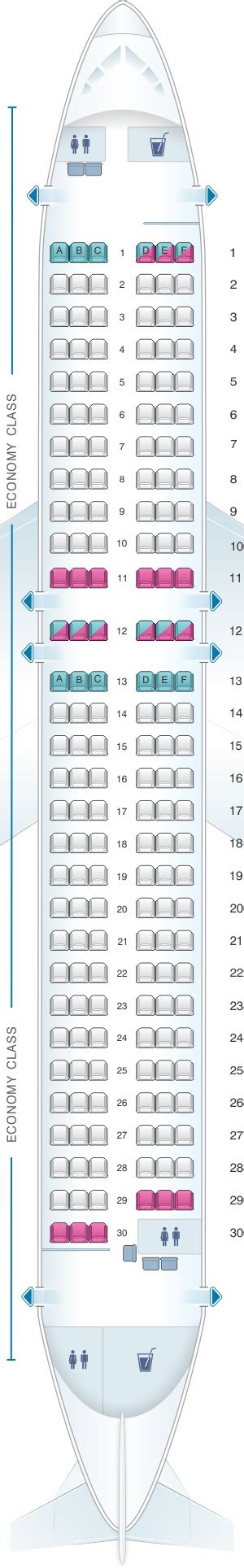Plan De Cabine Qantaslink Airbus A320 200 Seatmaestrofr