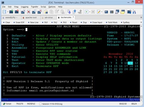 Tn5250 Terminal Emulation • Zoc Terminal For Windows And Macos