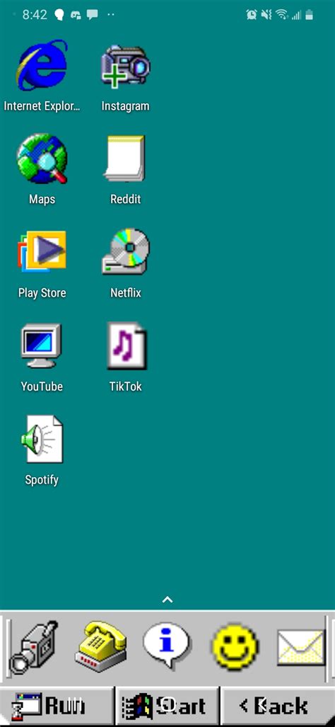 Windows 98 Inspired Homescreen All Apps Function Windows98 Windows