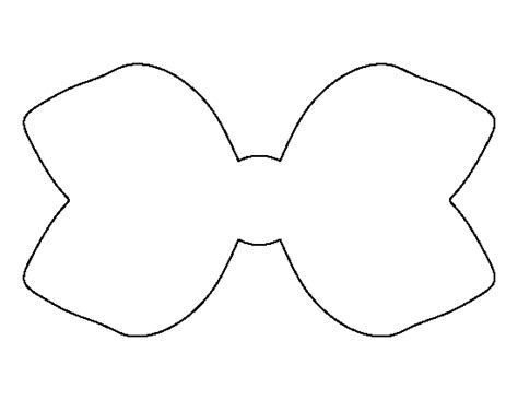Cheer Bow Template Outline