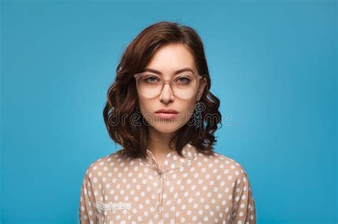 Woman Wearing Rimmed Glasses Stock Image Image Of Confidence Beautiful 101914035