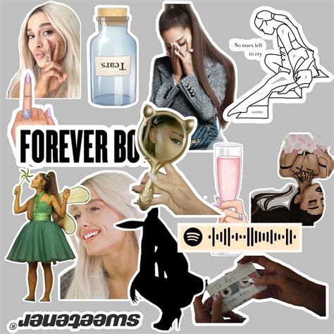 Pack Of Ariana Grande Stickers 14 Pcs Etsy