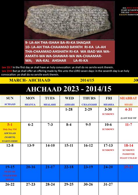 Coitimes Hebrew Calendar 2023 2024 Enoch Hebrew Calendar