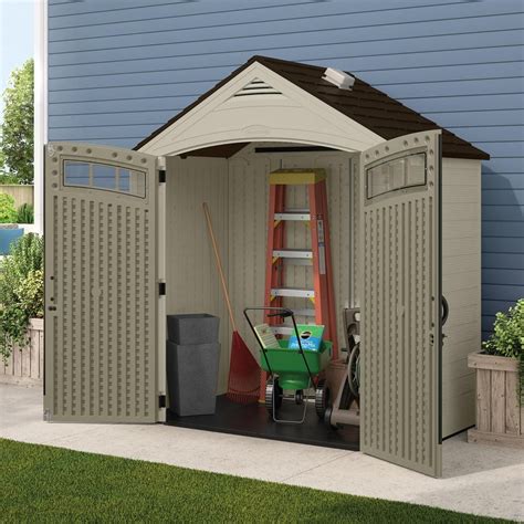 Suncast Vista 7 Ft 4 In X 4 Ft 1 In Resin Storage Shed Bms7402