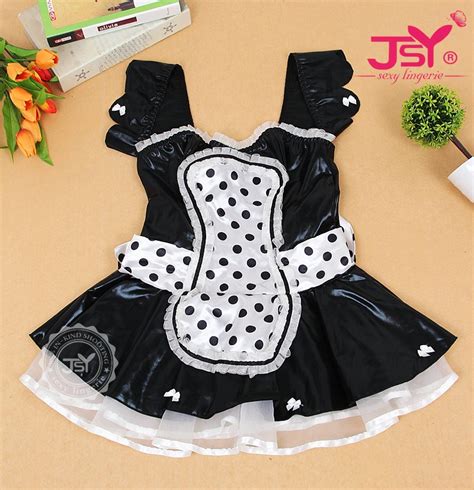 Sexy Womens Nite French Maid Cosplay Costume Exotic Servant Plus Size 9867 Best Crossdress