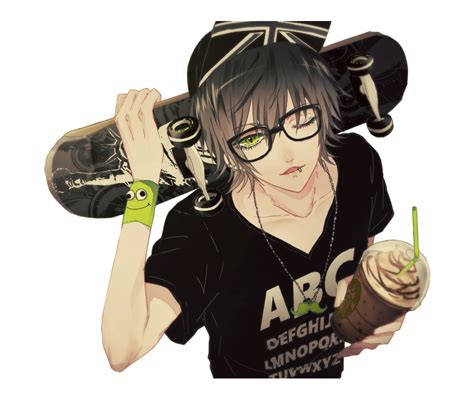 Anime Boy With Glasses Transparent Png Download 4971264 Vippng