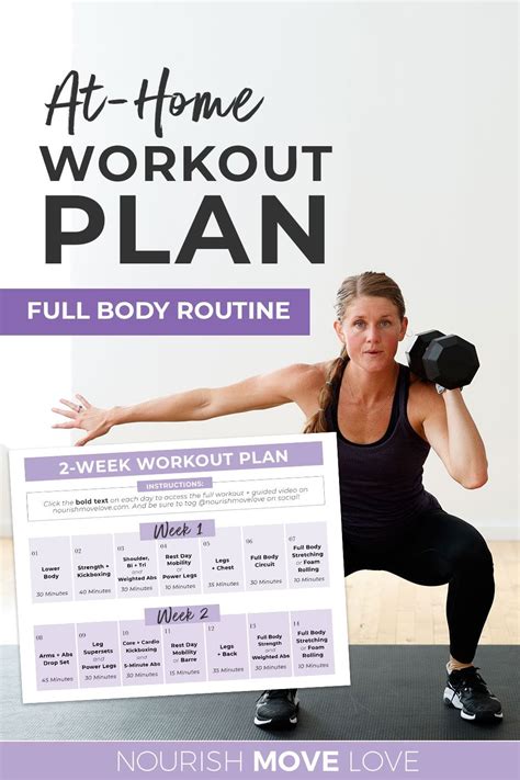 Free Full Body Workout Plan Pdf 2 Week Plan Nourish Move Love Full Body Workout Plan