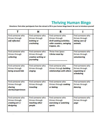 Free 10 Human Bingo Samples In Pdf Ms Word