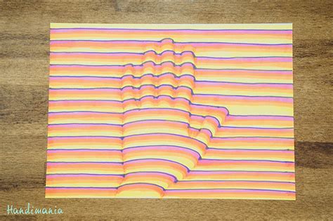 How To Draw A 3d Optical Illusion Of Your Hand