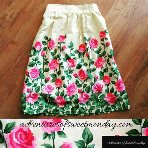 Gathered skirt using fabric with a border | Gathered skirt ...